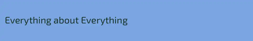 Everything about Everything